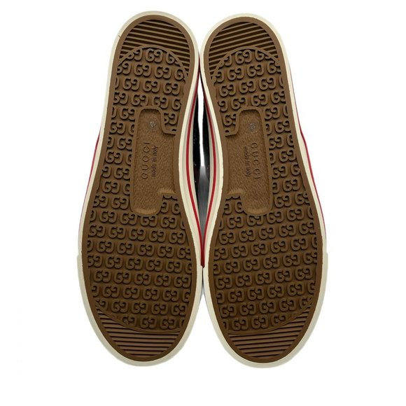 Gucci GG Jacquard Black Denim High-Top Tennis 1977 Men's Sneakers US11 - Picture 14 of 15